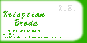 krisztian broda business card